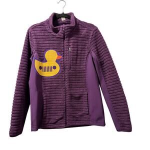 Duck Purple Jacket zip up Upcycle